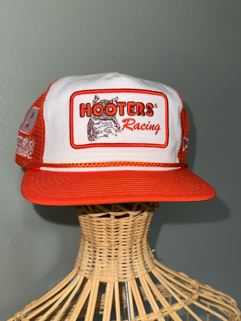 New Era Hooters Racing Orange & White One Size SnapBack